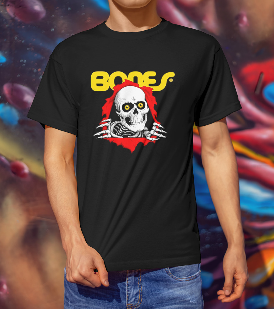 Bones Brigade Powell Peralta Ripper Skeleton Skull T-Shirt