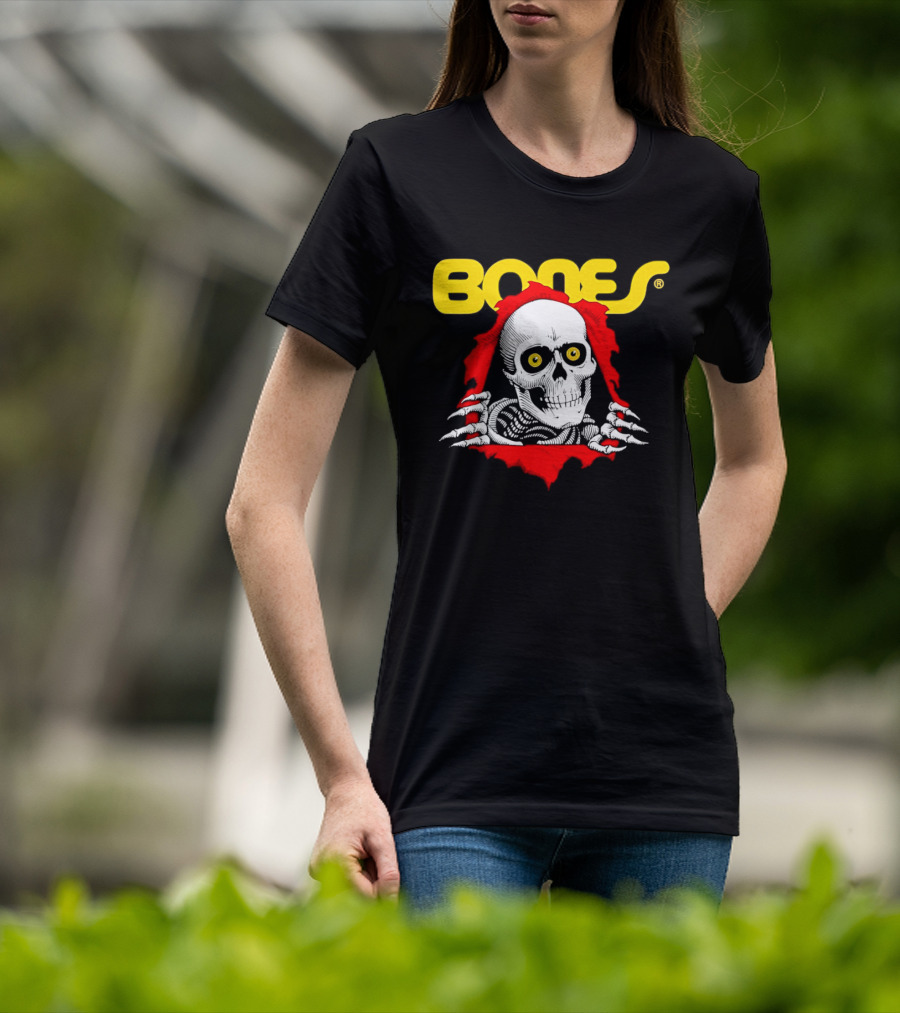 Bones Brigade Powell Peralta Ripper Skeleton Skull T-Shirt