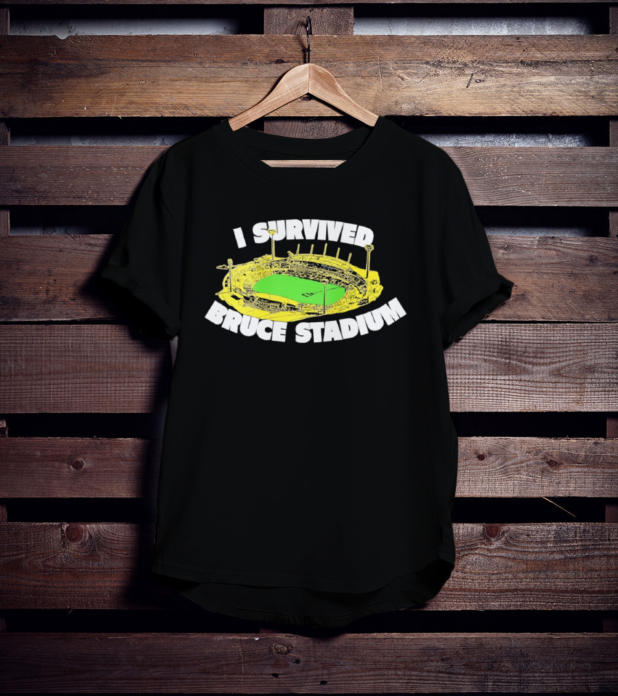 I Survived Bruce Stadium Nostalgic Experience At Iconic Canberra Venue T-Shirt