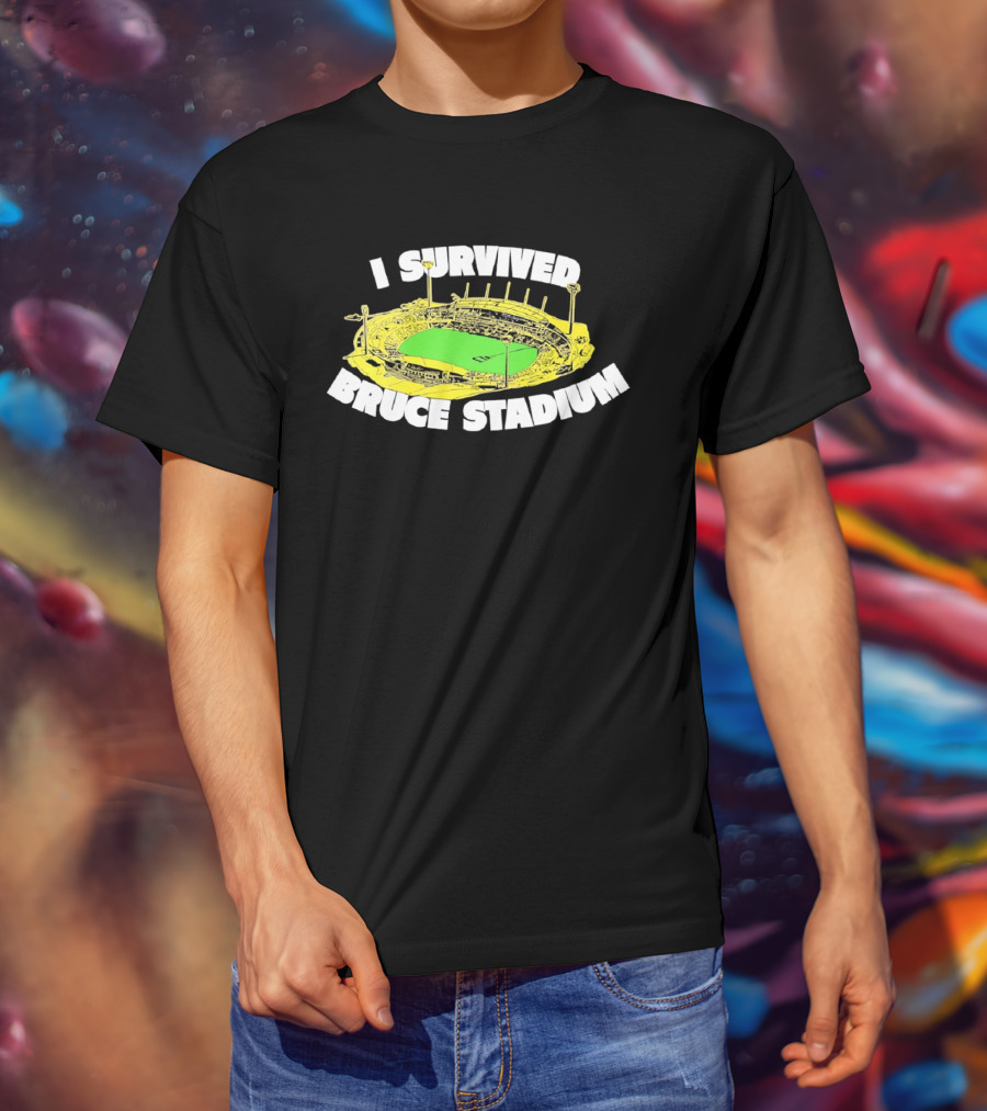 I Survived Bruce Stadium Nostalgic Experience At Iconic Canberra Venue T-Shirt