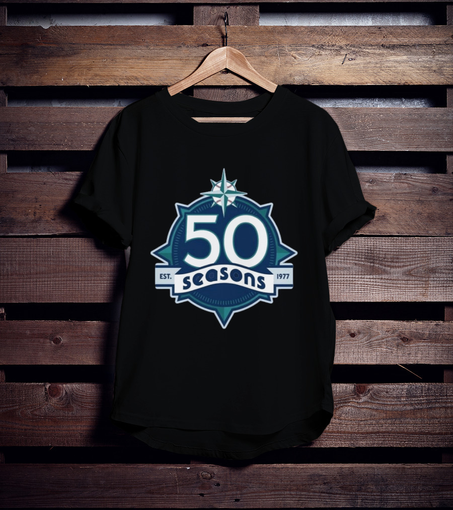 Cal Raleigh Seattle 50 Seasons Est. 1977 T-Shirt