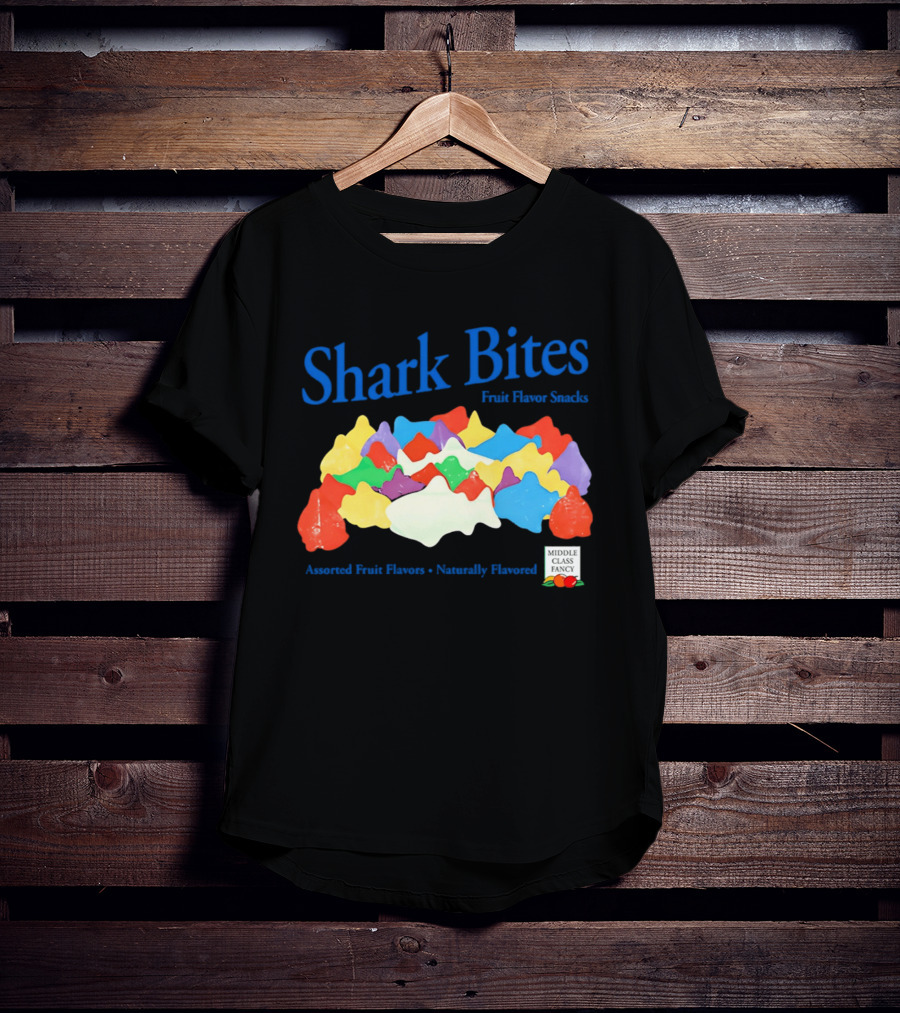 Shark Bites Fruit Flavor Snacks Assorted Fruit Flavors Naturally Flavored T-Shirt