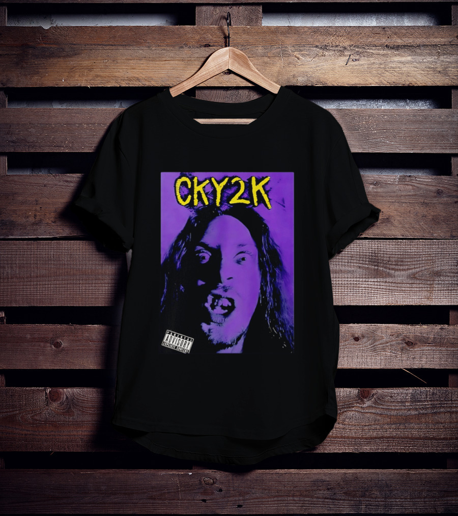 CKY2K Explicit Content Purple Portrait Bam Margera T-Shirt