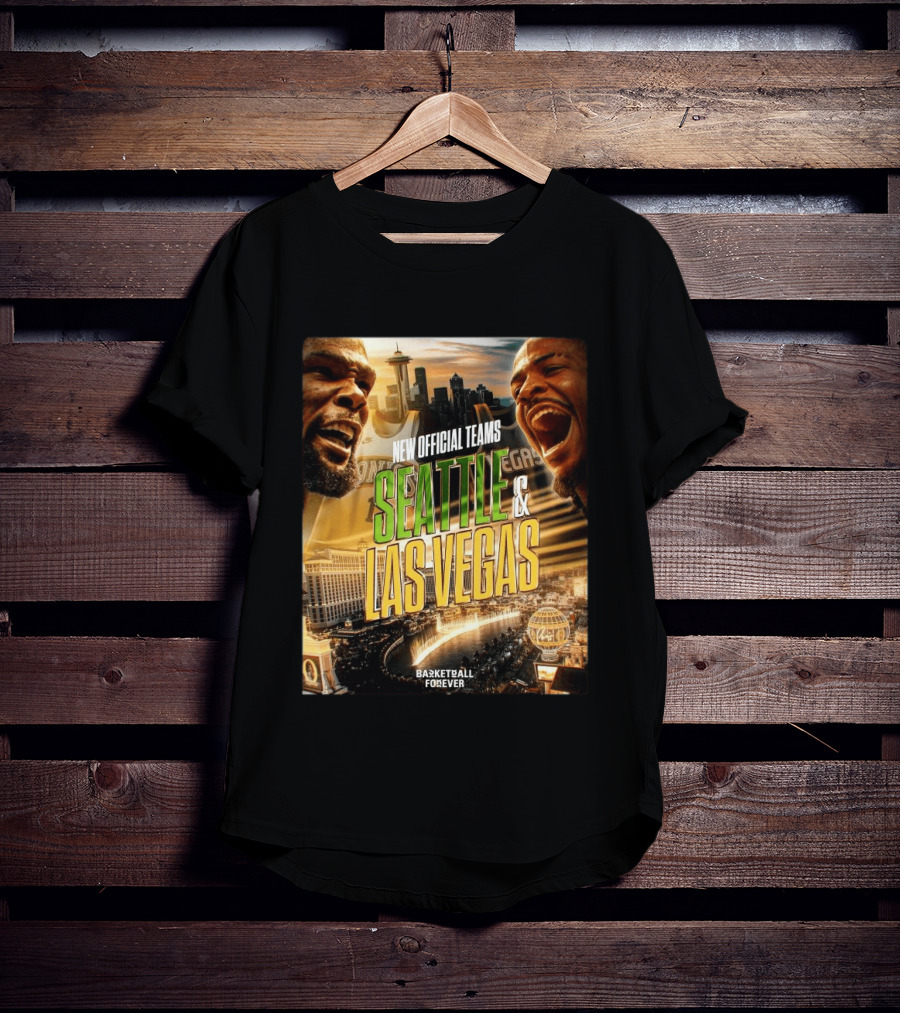 New Official Teams Seattle Las Vegas Basketball Forever 2026 T-Shirt