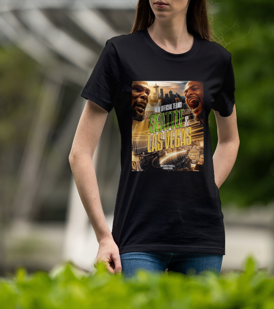 New Official Teams Seattle Las Vegas Basketball Forever 2026 T-Shirt