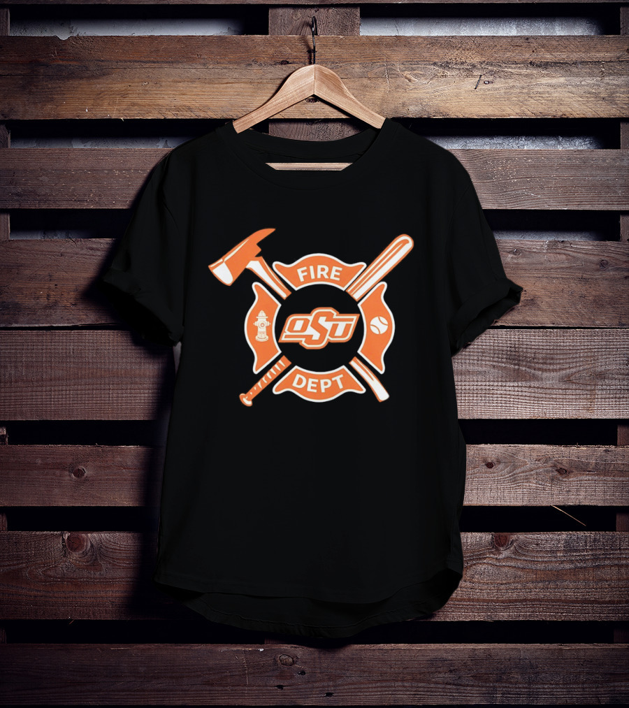 Oklahoma State Cowboys Fire Dept Baseball Night 2026 T-Shirt