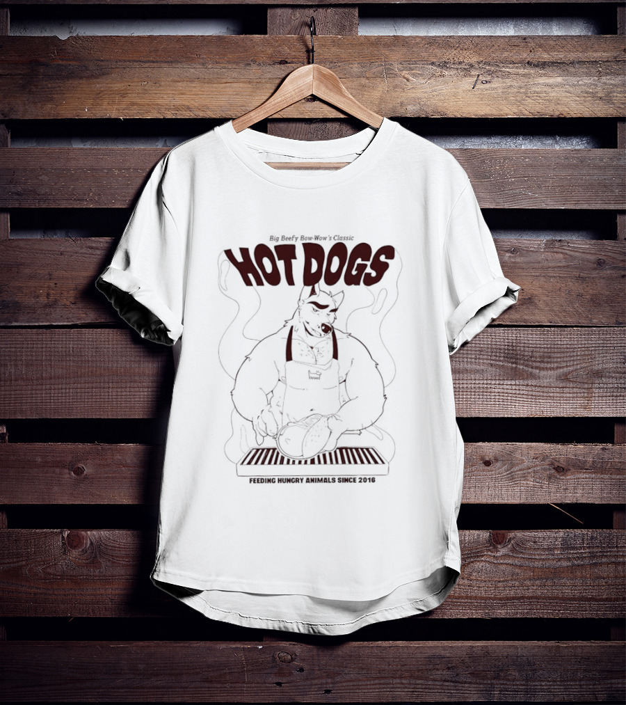 Hot Dogs Feeding Hungry Animals Since 2016 BBQ Chef T-Shirt
