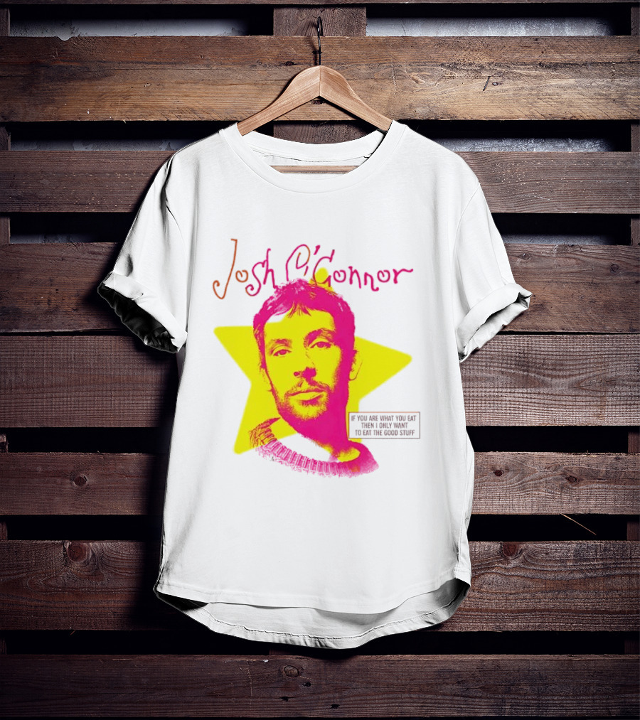 Josh O'Connor Bold Pink Yellow Star Style Eat Cooks Science T-Shirt
