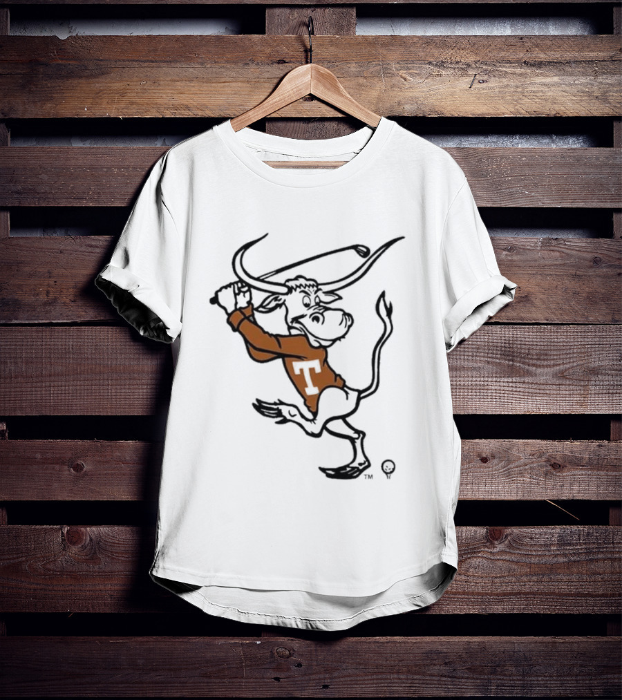 Texas Longhorn Swinging Bull Men's Golf T-Shirt