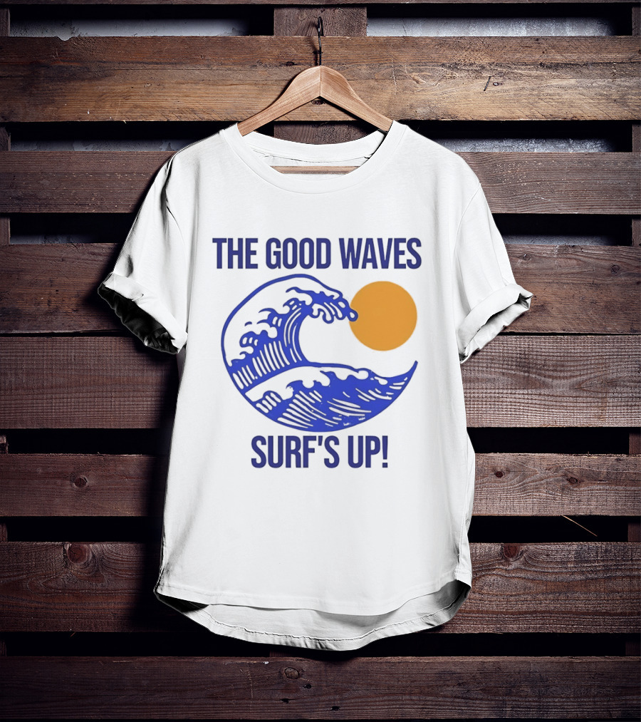 The Good Waves Surf's Up Sun And Wave T-Shirt