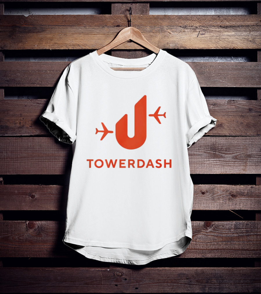 TOWER DASH Airplanes Iconic Red U Shape T-Shirt