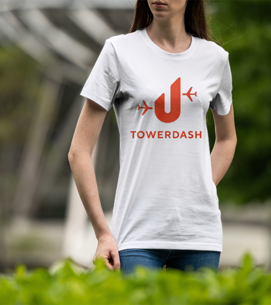 TOWER DASH Airplanes Iconic Red U Shape T-Shirt