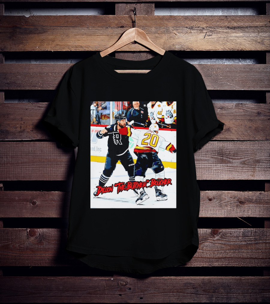 Dillon The Butcher Boucher Rockford IceHogs Hockey Fight Scene T-Shirt