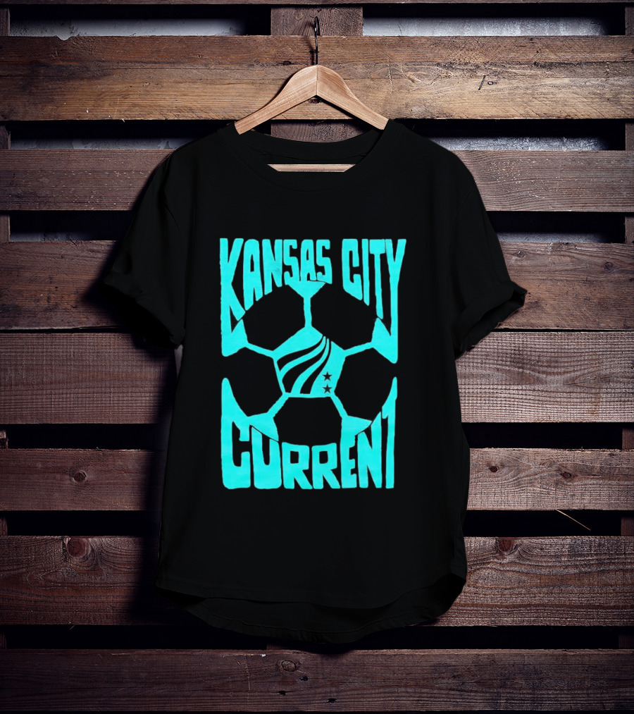 Kansas City Current NWSL Soccer Ball Kansas City Current T-Shirt