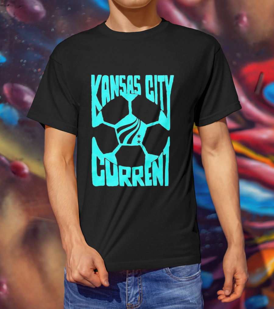 Kansas City Current NWSL Soccer Ball Kansas City Current T-Shirt