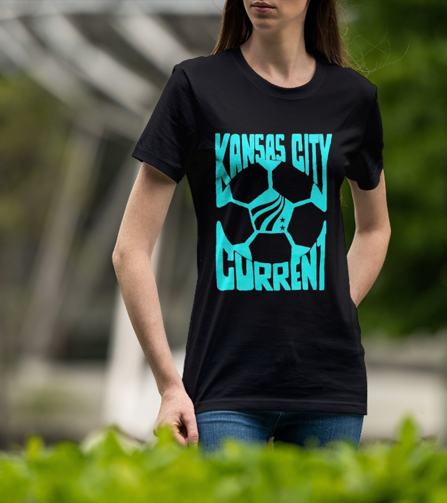 Kansas City Current NWSL Soccer Ball Kansas City Current T-Shirt