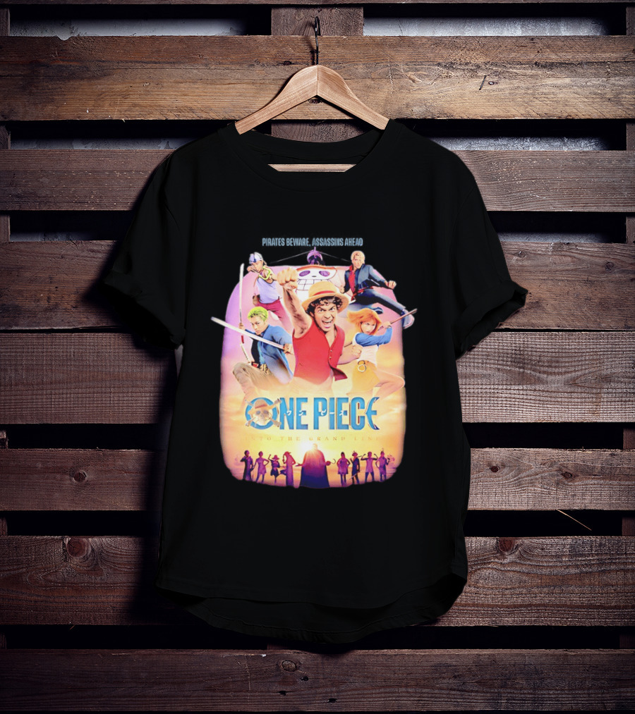 One Piece Luffy And Friends Pirates Journey To The Grand Line T-Shirt
