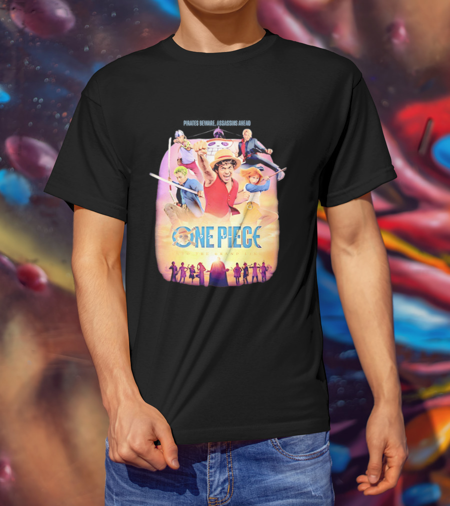 One Piece Luffy And Friends Pirates Journey To The Grand Line T-Shirt