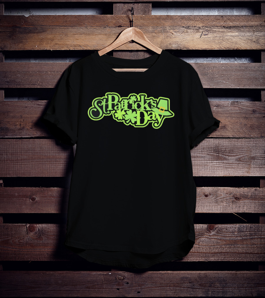 St Patrick's Day Shamrock And Leprechaun Hat T-Shirt