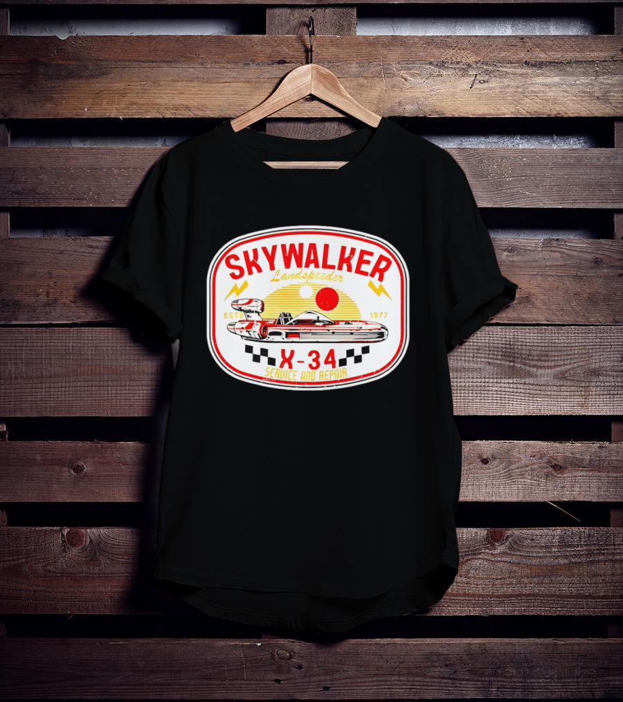 Skywalker Landspeeder X 34 Service And Repair Estd 1977 T-Shirt