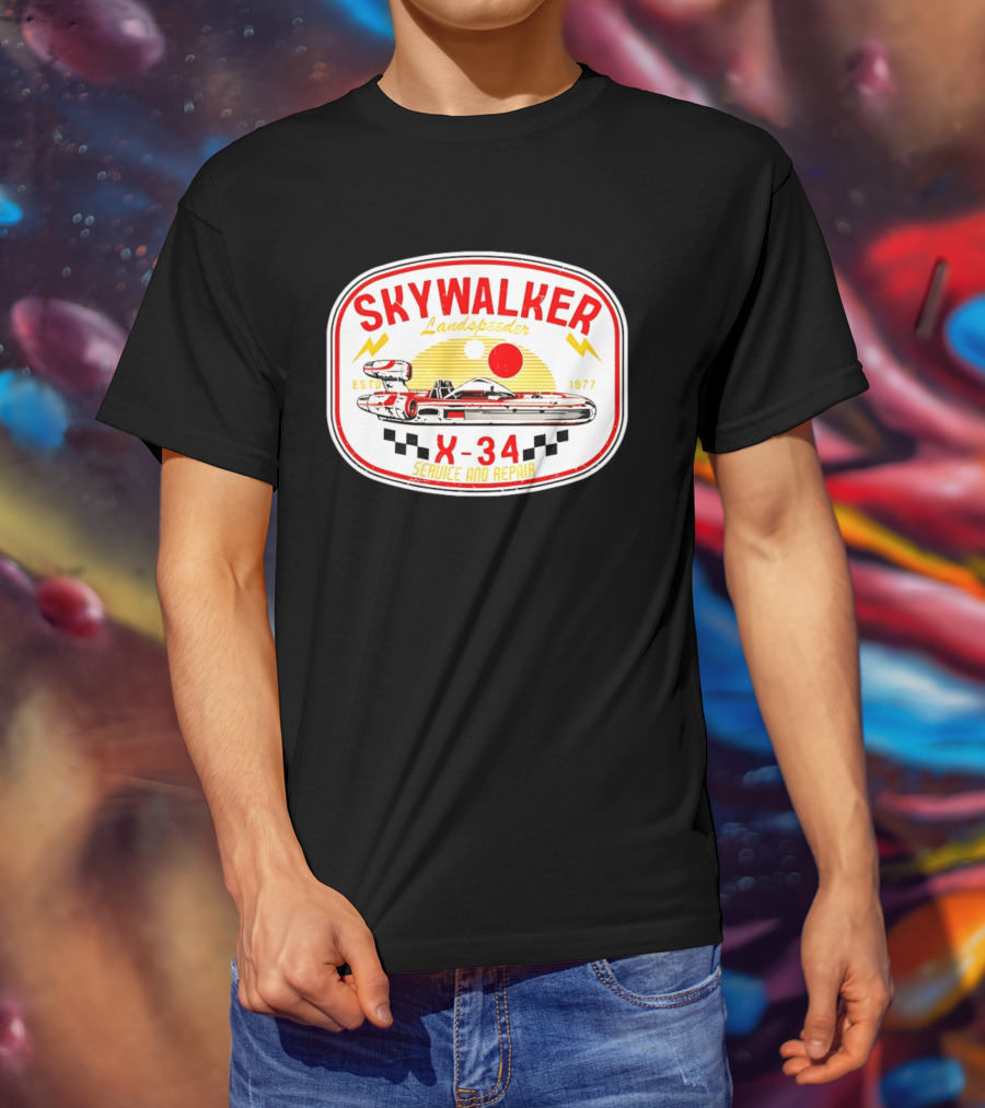 Skywalker Landspeeder X 34 Service And Repair Estd 1977 T-Shirt