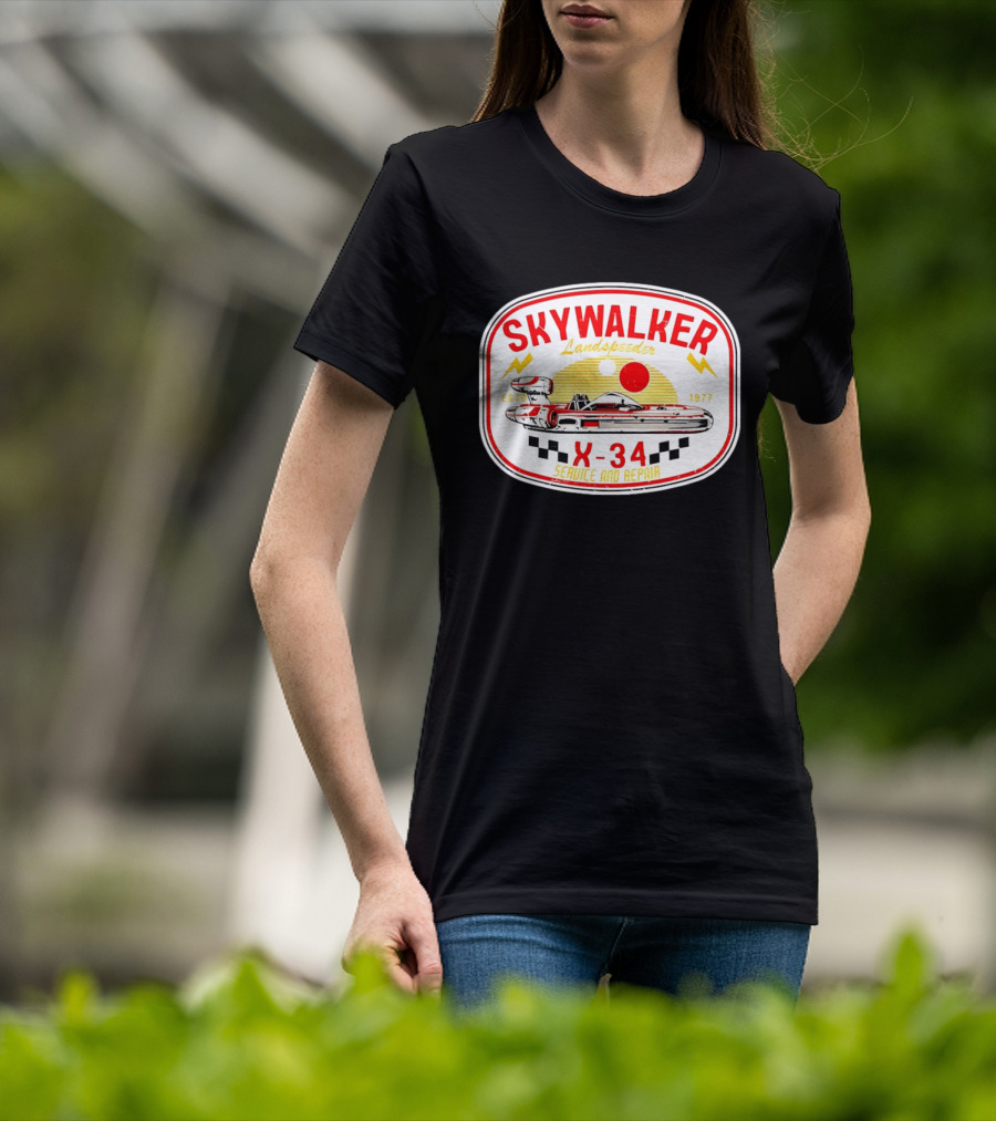 Skywalker Landspeeder X 34 Service And Repair Estd 1977 T-Shirt