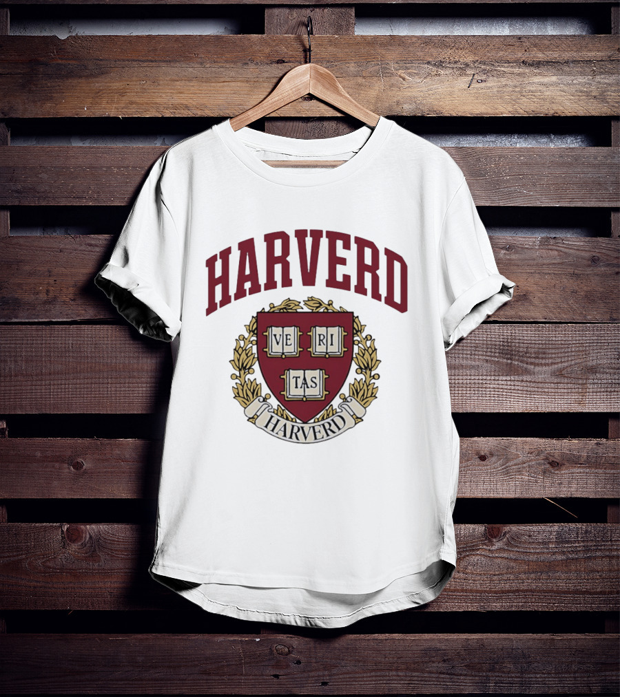 Harvard University Veritas Emblem Crest T-Shirt