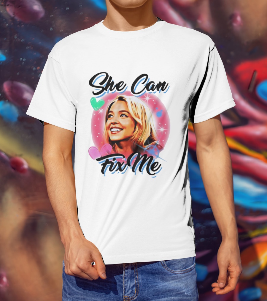 Sydney Sweeney Euphoria She Can Fix Me Hearts Stars T-Shirt