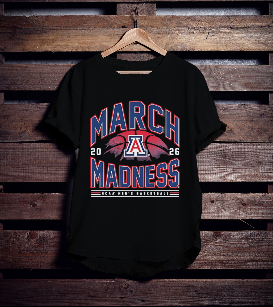 March Madness 2026 Arizona NCAA Men's Basketball T-Shirt