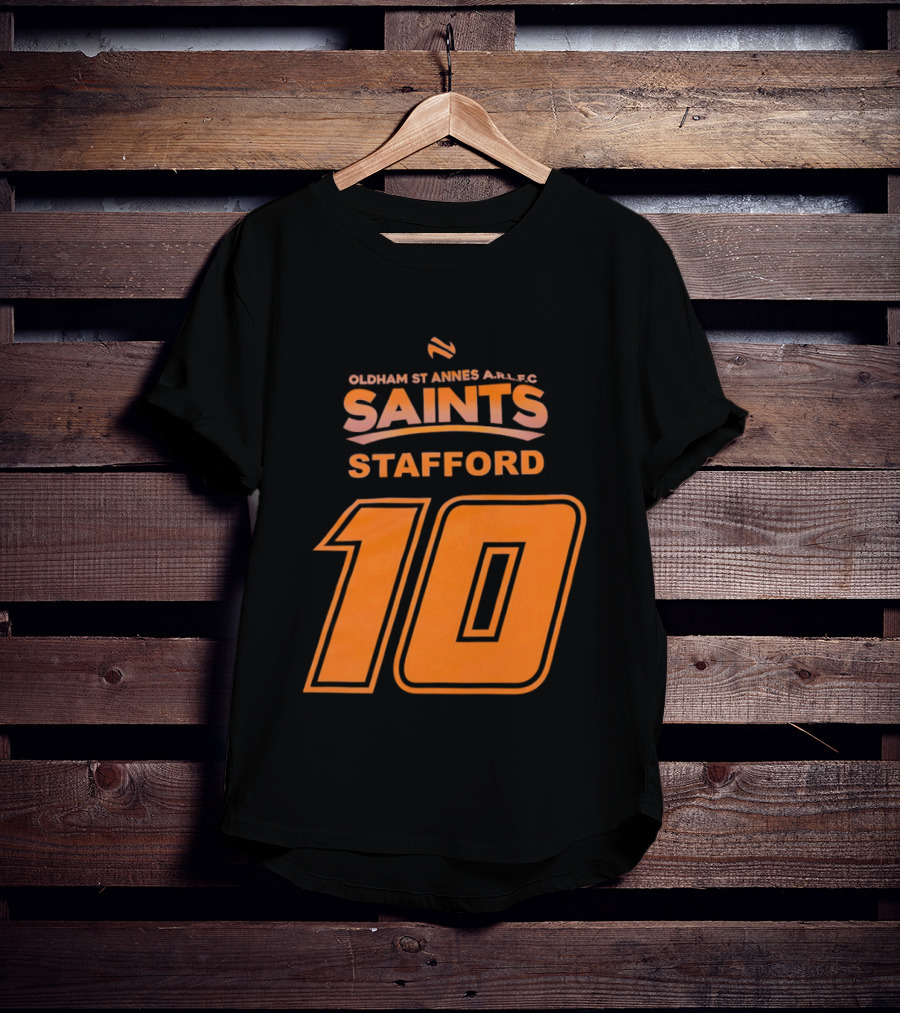 Oldham St Annes ARLFC Saints Stafford Number 10 T-Shirt