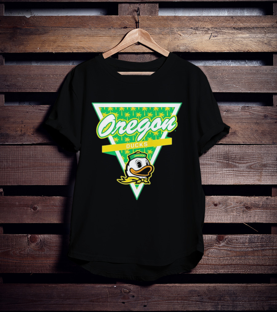 Oregon Ducks Palm Tree Triangle T-Shirt