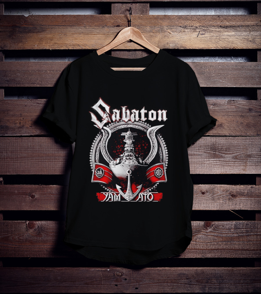 Sabaton Yamato Warship Anchor Nautical T-Shirt