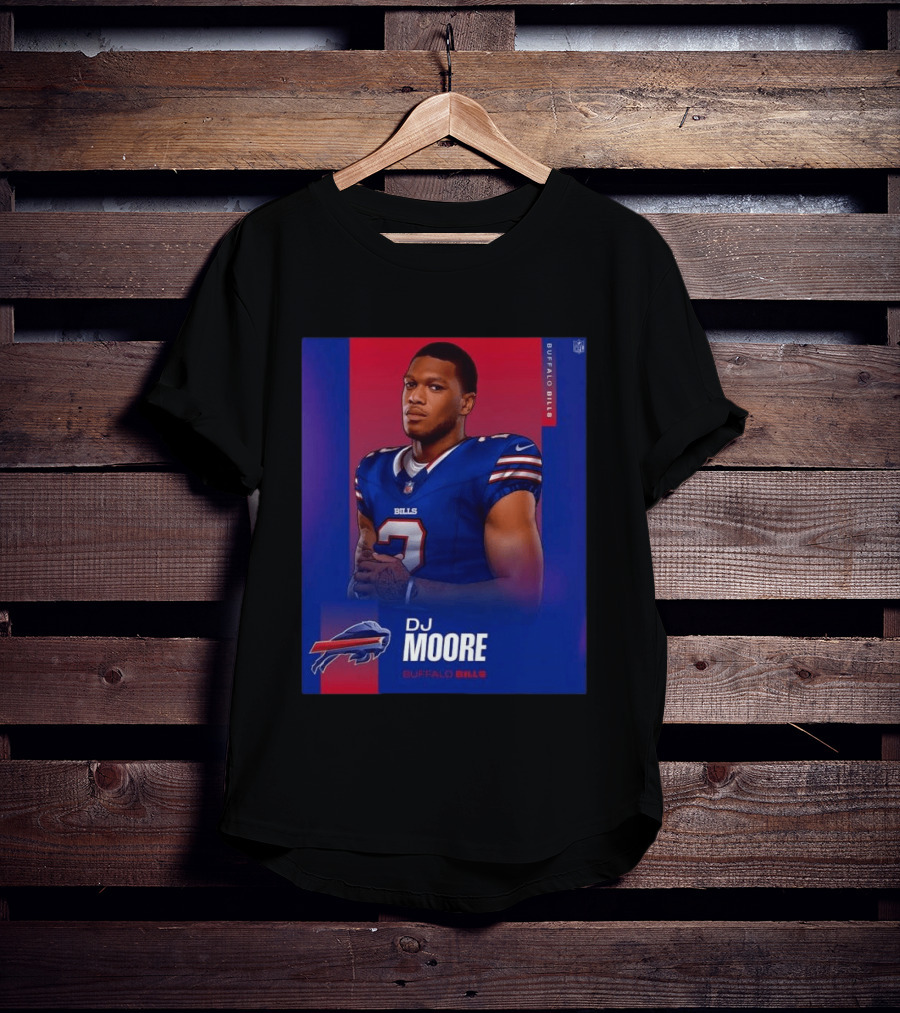 DJ Moore Buffalo Bills 2026 NFL Team Edition T-Shirt