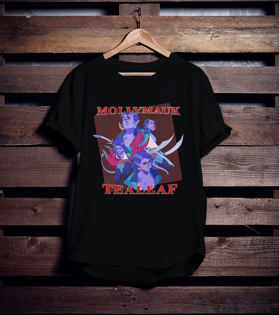 Mollymauk Tealeaf Vibrant Character Art Compilation T-Shirt