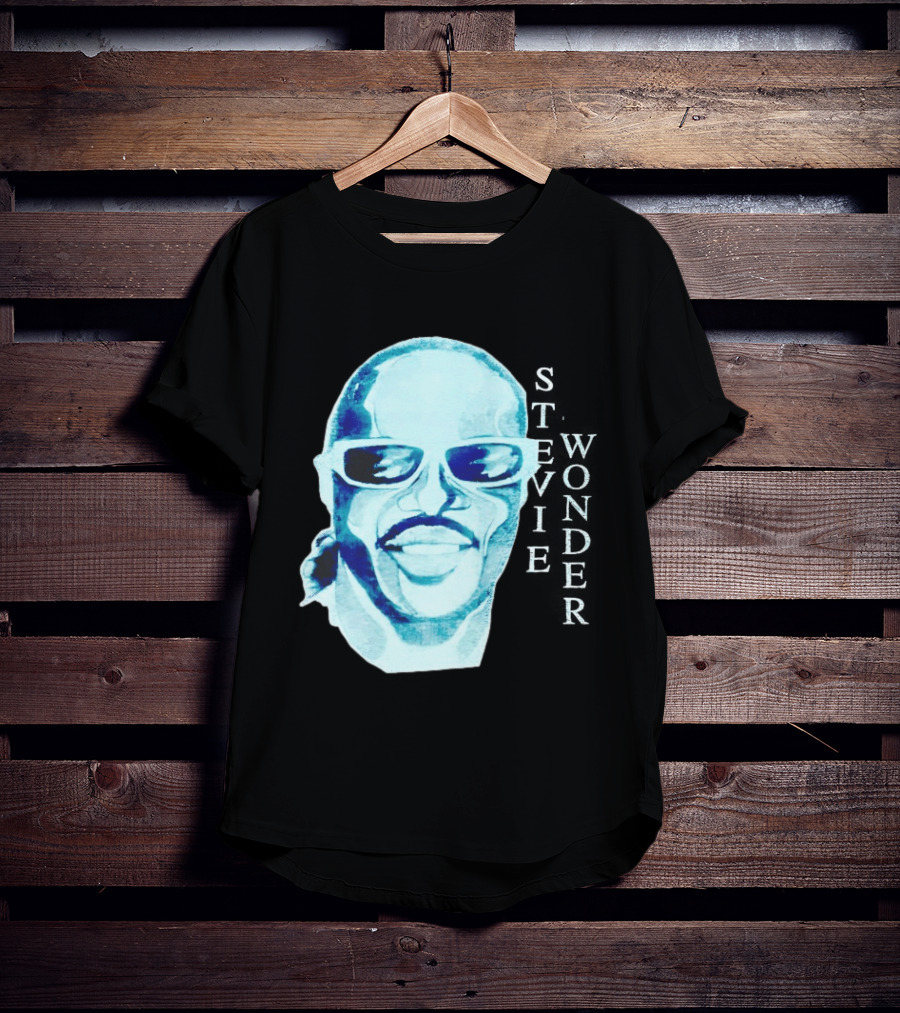 Stevie Wonder Signed Sealed Delivered Blue T-Shirt