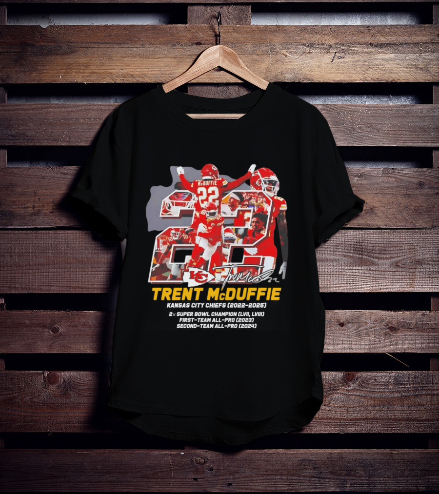 Kansas City Chiefs Trent McDuffie 2022 2025 Thank You For The Memories T-Shirt
