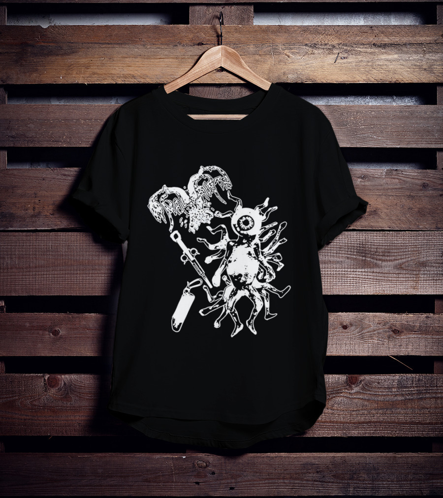 Anal Birth Fetal Abominations Alien Creature Art Horror T-Shirt
