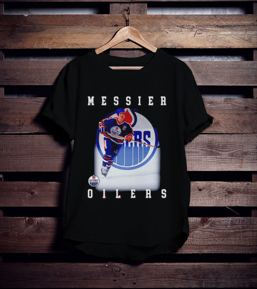 Edmonton Oilers Mark Messier Legendary Hockey Player Iconic Team Legacy T-Shirt