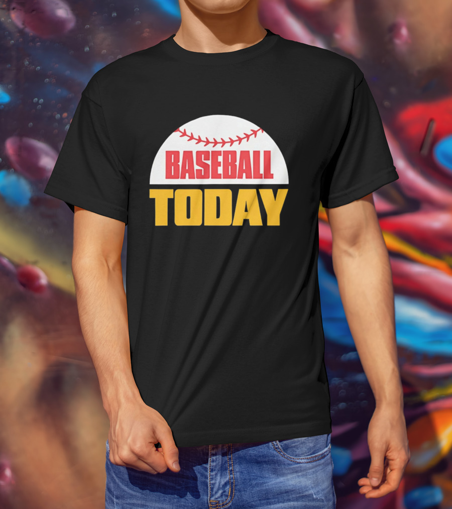 Baseball Today Embroidered 2026 Vintage Style Sports T-Shirt