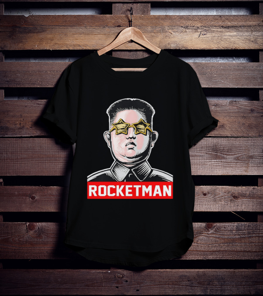 Kim Jong Un Star Glasses Rocketman T-Shirt