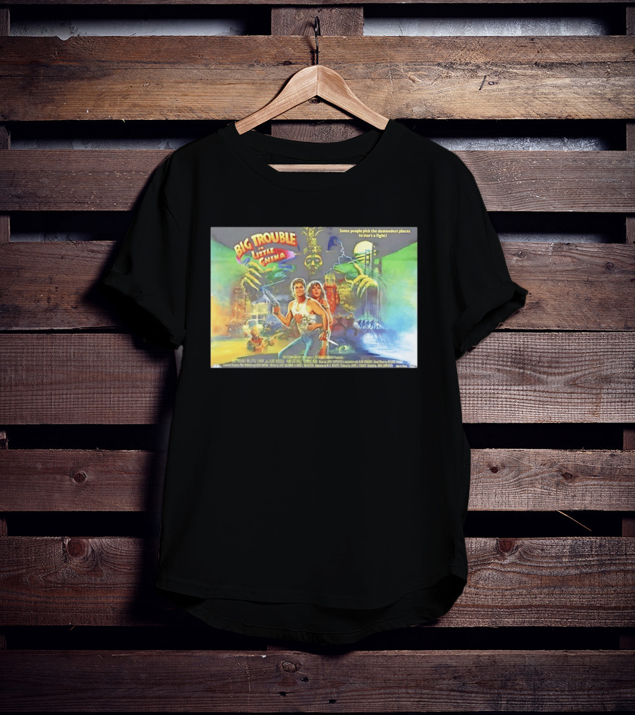 Big Trouble In Little China Culture Pop Movie Art Featuring Classic Characters T-Shirt