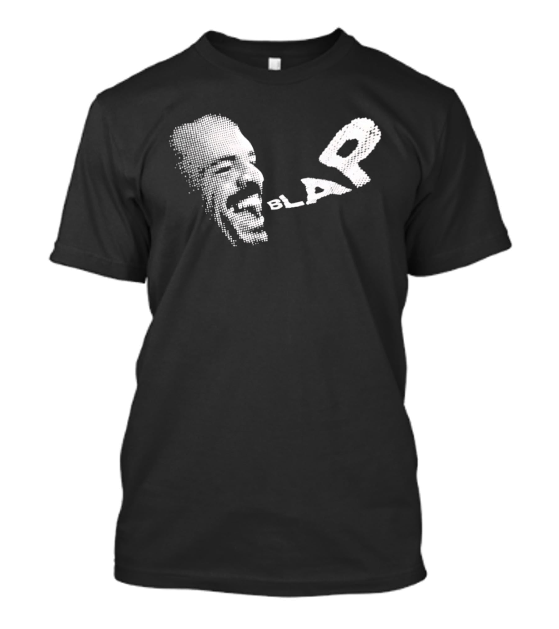 Blap Halftone Scream Expression Art Piece T-Shirt