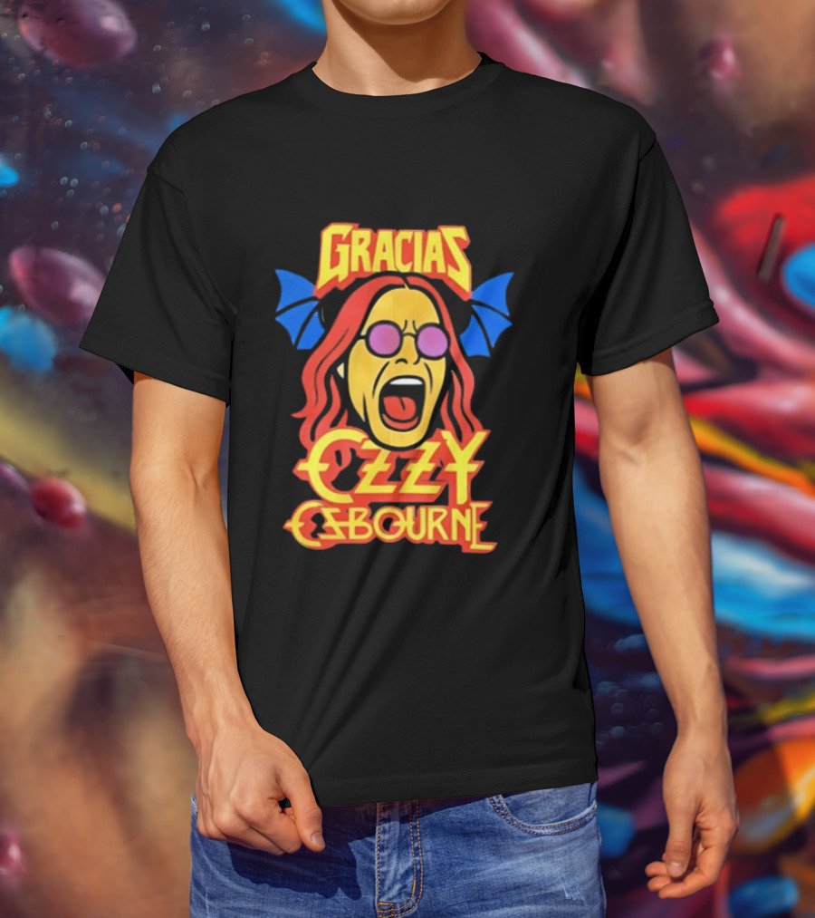 Gracias Ozzy Osbourne Colorful T-Shirt