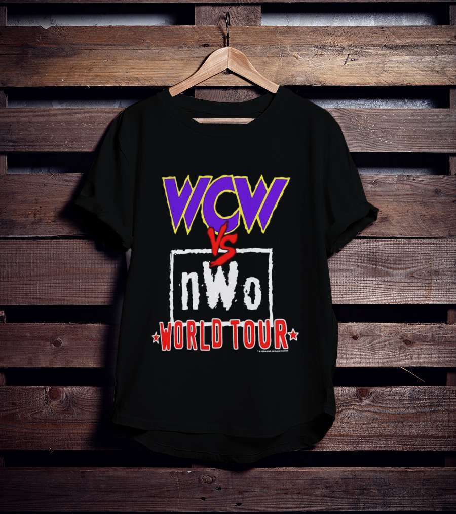 Heather Charcoal WCW Vs NWo World Tour Classic Wrestling Rivalry T-Shirt