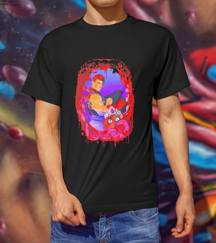 Carl Princess Donut Dungeon Crawler Carl Blood Dripping Frame Fantasy T-Shirt