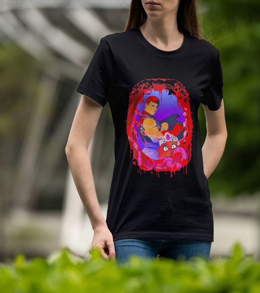 Carl Princess Donut Dungeon Crawler Carl Blood Dripping Frame Fantasy T-Shirt
