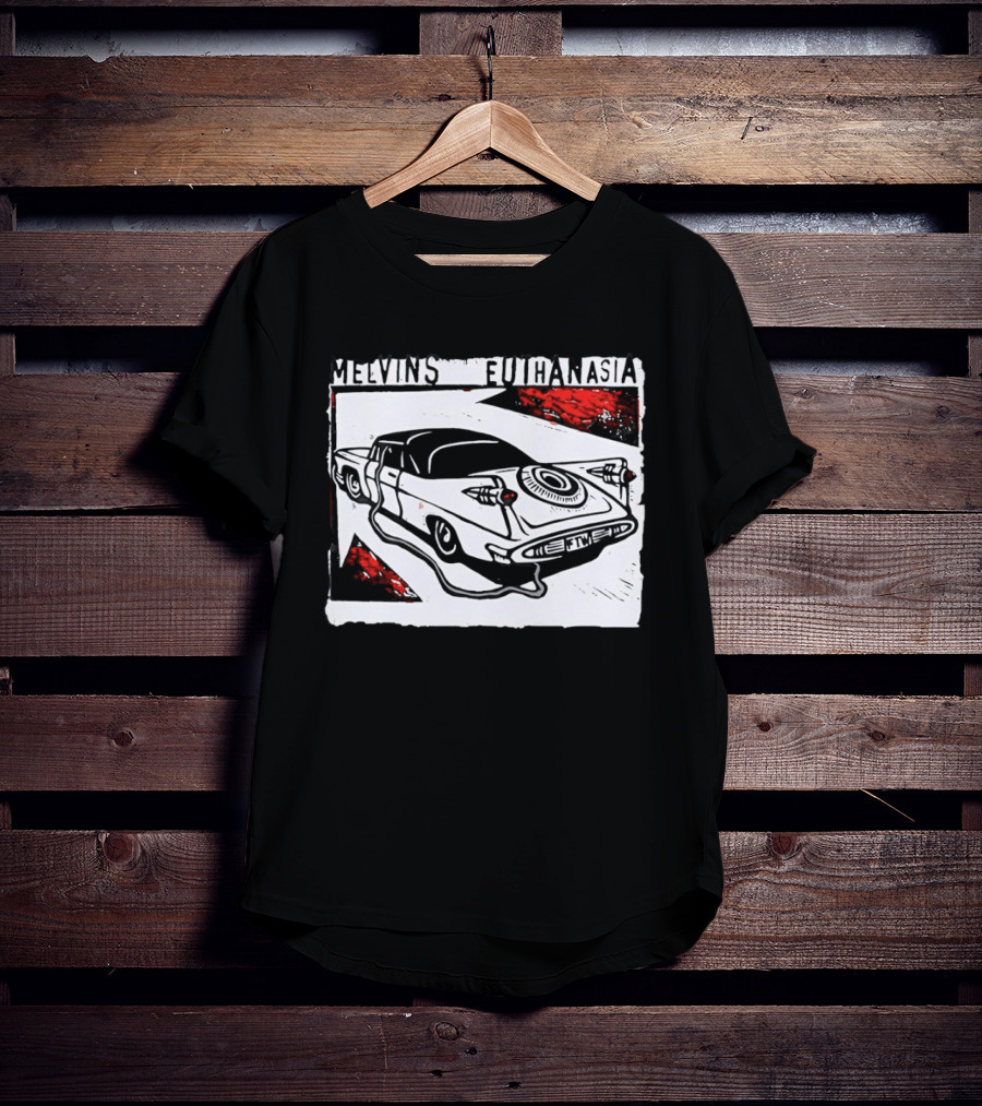 Melvins Euthanasia Rock Band Vintage Car T-Shirt
