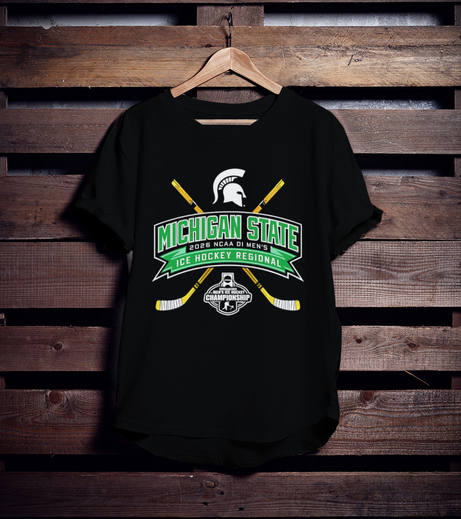 Michigan State Spartans 2026 NCAA DI Men's Ice Hockey Regional Event T-Shirt