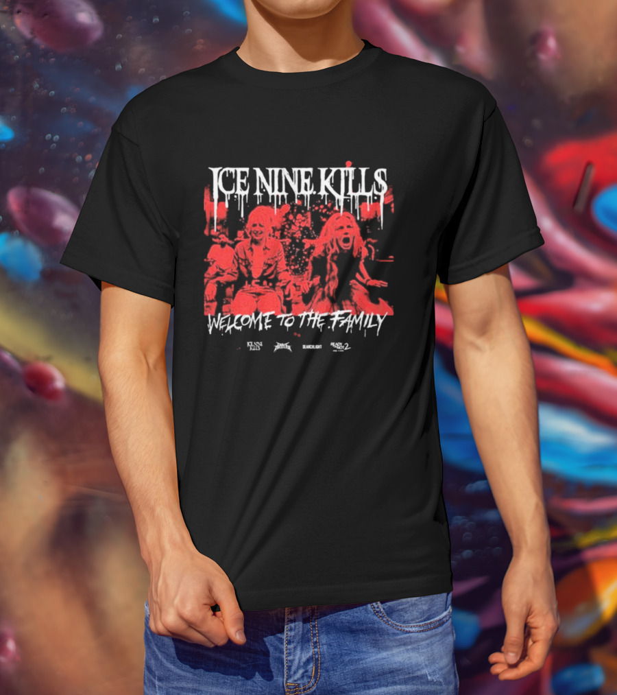 Ice Nine Kills Welcome To The Family Horror Scene T-Shirt