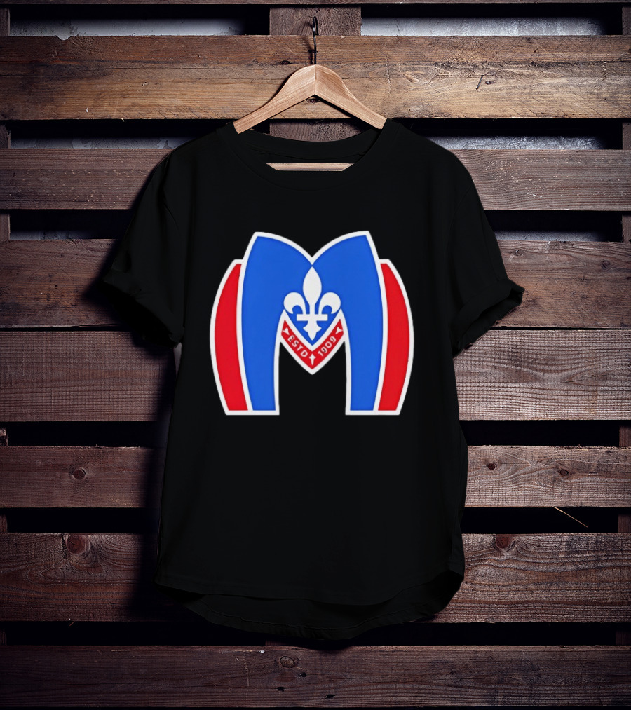 Montreal Metros Shane Hollander ESTD 1909 Fleur De Lis T-Shirt